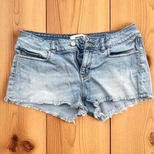 Pink Victorias Secret Jeans Shorts Womens Size 6 Used